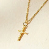 Parure de colliers Croix Initiale | Doré