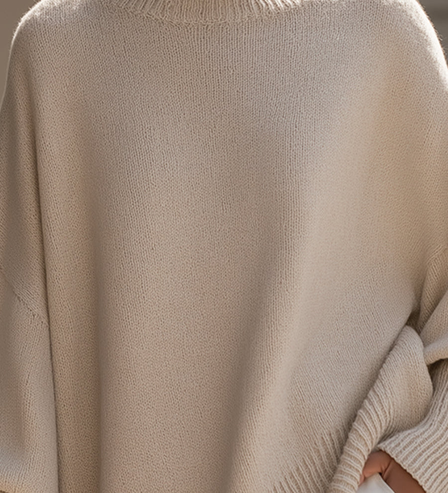 Élodie | Pull oversize en mélange de laine