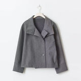 Élise Dubois | Manteau court élégant en laine pour femme