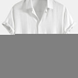 Chemise boutonnée en mélange de lin et rayonne