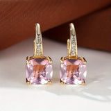 Boucles d'oreilles créoles Mystic Stone | Dorées