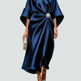 Robe longue élégante en satin Lona™