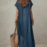 Robe longue fluide bohème décontractée