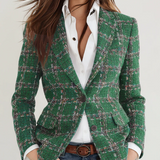 Blazer vintage à carreaux