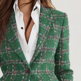 Blazer vintage à carreaux