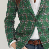 Blazer vintage à carreaux