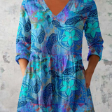 Juliette | Longue blouse col V