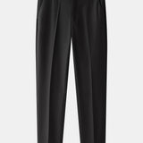 Polo en maille texturée contrastée et pantalon fuselé coupe slim