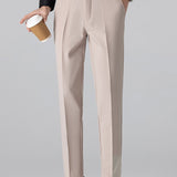 Polo à col Johnny avec rayures contrastantes et pantalon fuselé coupe slim