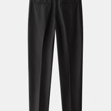 Polo en maille gaufrée à fermeture éclair contrastante et pantalon fuselé coupe slim