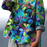 Grace | Chemise décontractée pour femme imprimée Forêt estivale