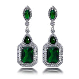 Boucles d'oreilles Clarion Verdancia | Or blanc