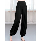 Pantalon de yoga et de danse style sarouel en modal uni Buddha Stones