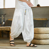Pantalon sarouel ample pour homme à motif dragon Buddha Stones avec poches
