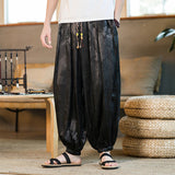 Pantalon sarouel ample pour homme à motif dragon Buddha Stones avec poches