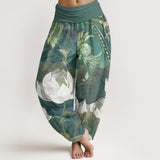 Pantalon harem en coton White Lotus