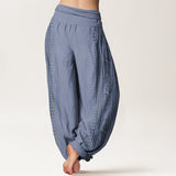 Pantalon sarouel en coton Roue du Dharma