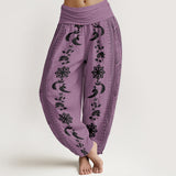 Pantalon sarouel en coton Roue du Dharma