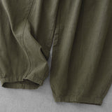 Pantalon sarouel décontracté uni pour femme avec poches Buddha Stones