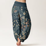 Pantalon sarouel à fleurs en coton Daisy