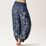 Pantalon sarouel à fleurs en coton Daisy