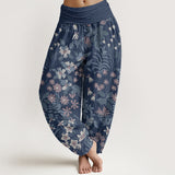 Pantalon sarouel à fleurs en coton Daisy