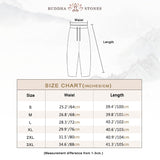 Pantalon décontracté pour femme Buddha Stones en coton et lin, couleur unie, avec poches et cordon de serrage
