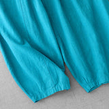 Pantalon sarouel décontracté uni pour femme avec poches Buddha Stones