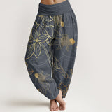 Pantalon sarouel en coton Lotus Koi