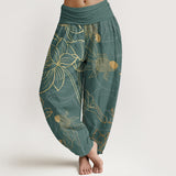 Pantalon sarouel en coton Lotus Koi