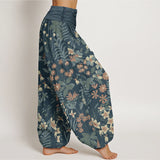 Pantalon sarouel à fleurs en coton Daisy