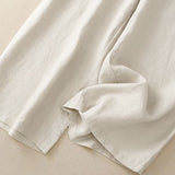 Pantalon capri décontracté pour femme, couleur unie, un bouton, jambes larges, avec poches Buddha Stones