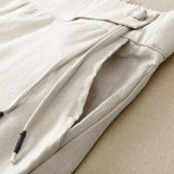 Pantalon capri décontracté pour femme, couleur unie, un bouton, jambes larges, avec poches Buddha Stones