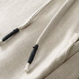Pantalon capri décontracté pour femme, couleur unie, un bouton, jambes larges, avec poches Buddha Stones