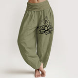 Pantalon harem OM Blooming Lotus