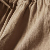Pantalon sarouel d'été Buddha Stones avec broderies de petites fleurs et poches