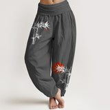 Pantalon sarouel feuilles de bambou