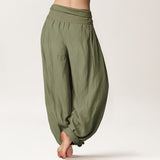Pantalon sarouel feuilles de bambou