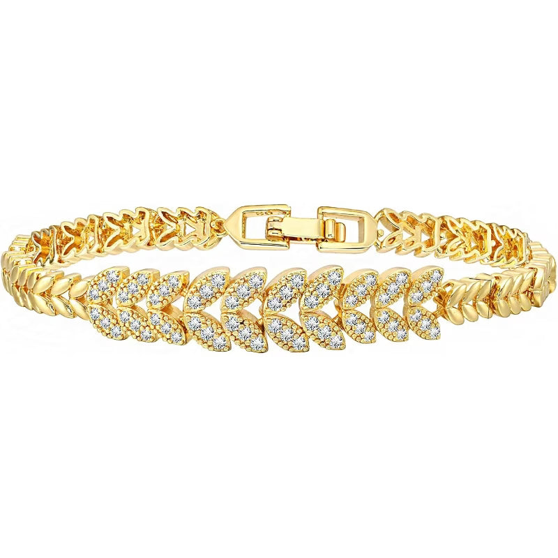 Bracelet de tennis Everleaf | Or