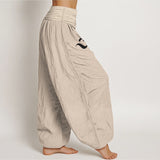 Pantalon harem Blooming Lotus en pur coton