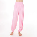 Pantalon de yoga et de danse style sarouel en modal uni Buddha Stones