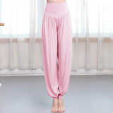 Pantalon de yoga et de danse style sarouel en modal uni Buddha Stones