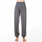 Pantalon de yoga et de danse style sarouel en modal uni Buddha Stones