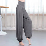 Pantalon de yoga et de danse style sarouel en modal uni Buddha Stones