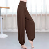 Pantalon de yoga et de danse style sarouel en modal uni Buddha Stones