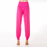 Pantalon de yoga et de danse style sarouel en modal uni Buddha Stones