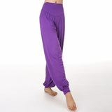 Pantalon de yoga et de danse style sarouel en modal uni Buddha Stones
