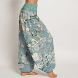 Pantalon sarouel fleur de pêcher