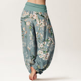 Pantalon sarouel fleur de pêcher
