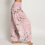 Pantalon sarouel fleur de pêcher